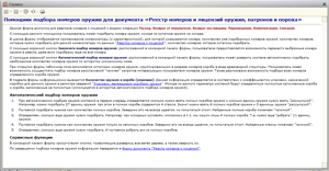 Пример встроенной справки программы